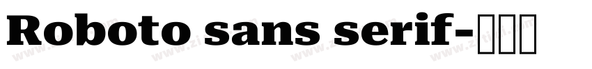 Roboto sans serif字体转换